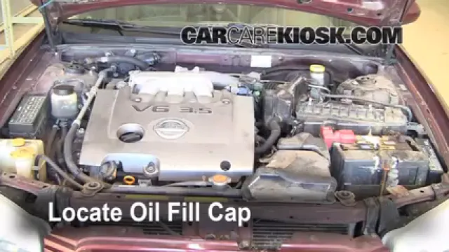 2002 Nissan Maxima GLE 3.5L V6 Huile Ajouter de l'huile